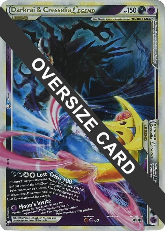 Darkrai & Cresselia Legend - 99/102 & 100/102 (Single Oversized Promo)