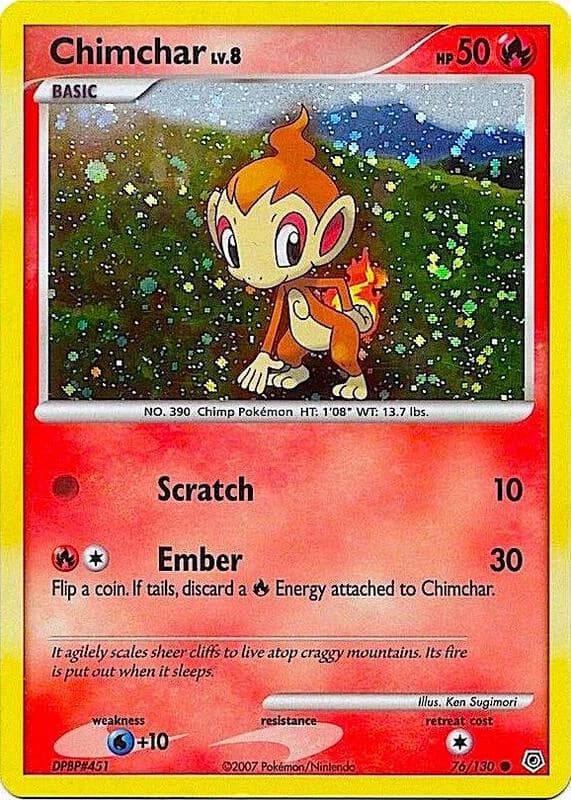 Chimchar - 76/130 (Cosmos Holo)