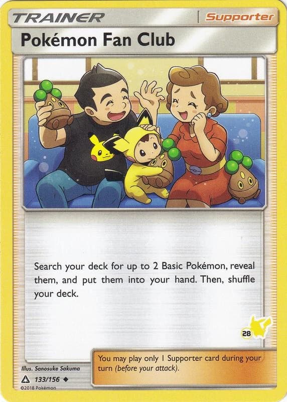 Pokemon Fan Club - 133/156 (#28 Pikachu Stamped)