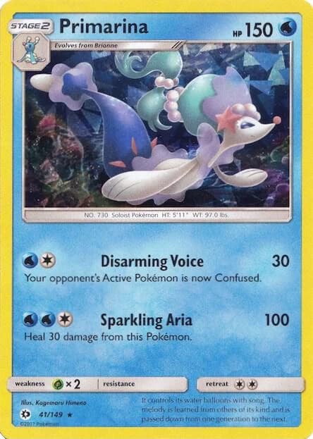 Primarina - 041/149 (Cracked Ice Holo)