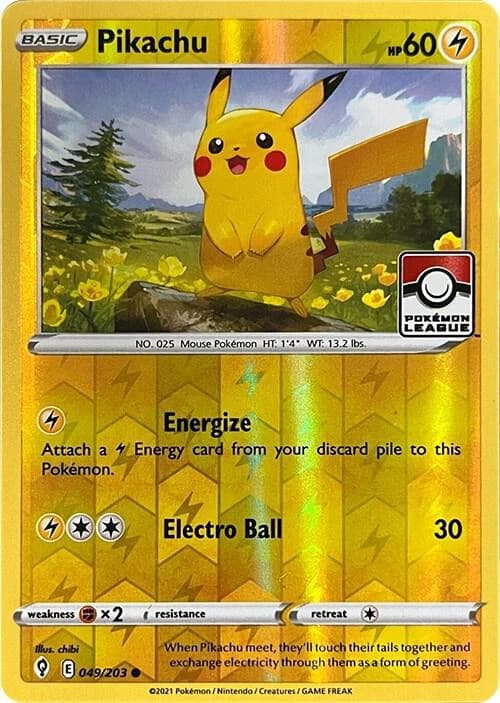 Pikachu - 049/203 (Pokemon League)