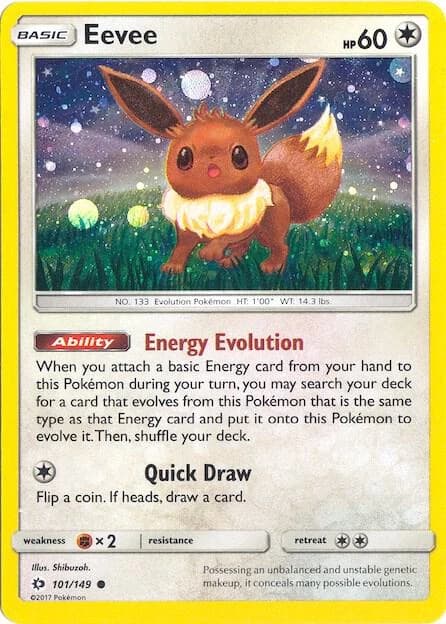 Eevee - 101/149 (Cosmos Holo)