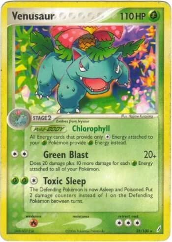 Venusaur - 28/100 (EX Crystal Guardians)