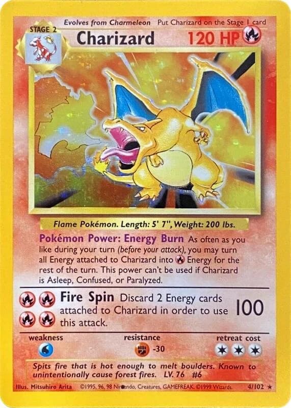 Charizard (Black Dot Error)