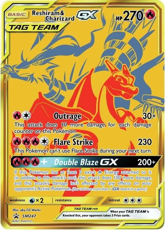 Reshiram & Charizard GX - SM247